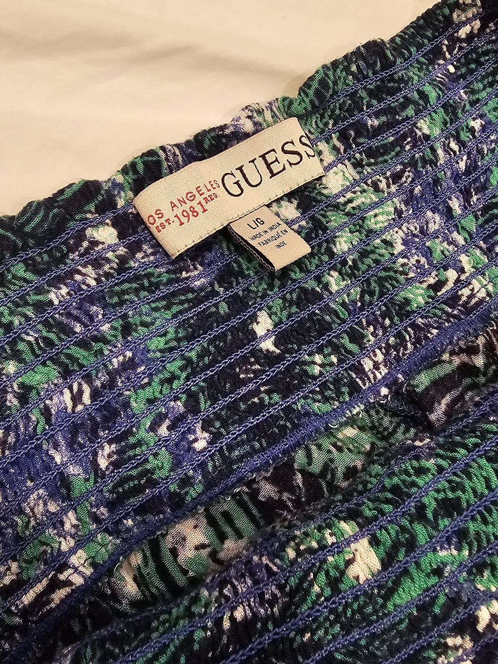 Guess Wide Leg Floral Pants - Large
